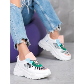 SHELOVET Tênis da Moda branco multicolorido 1