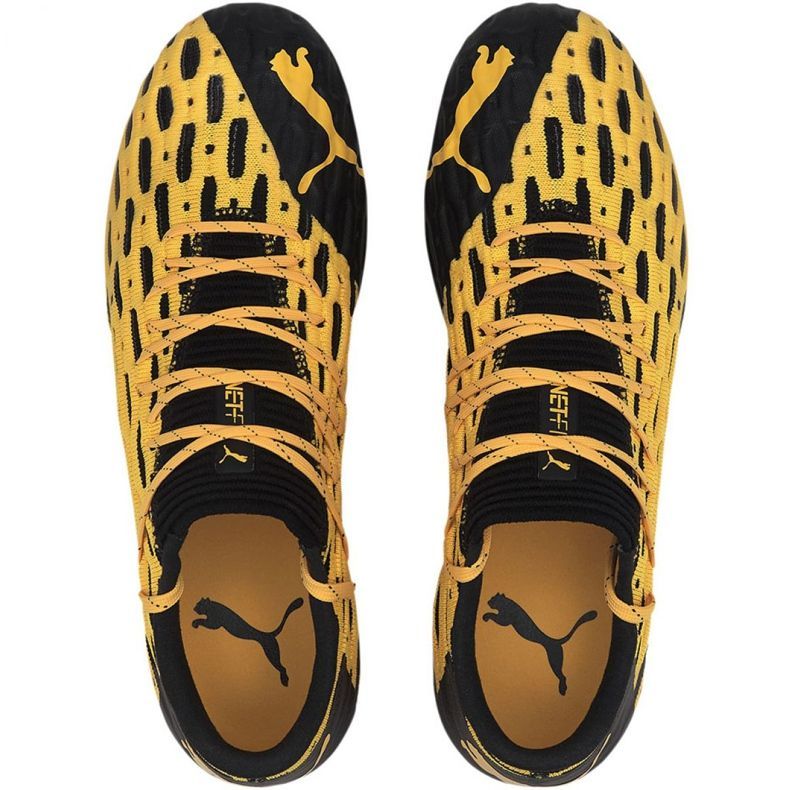 Puma Future 5.1 Netfit Low Fg Ag M 105791 02 chuteiras amarelo amarelo 1