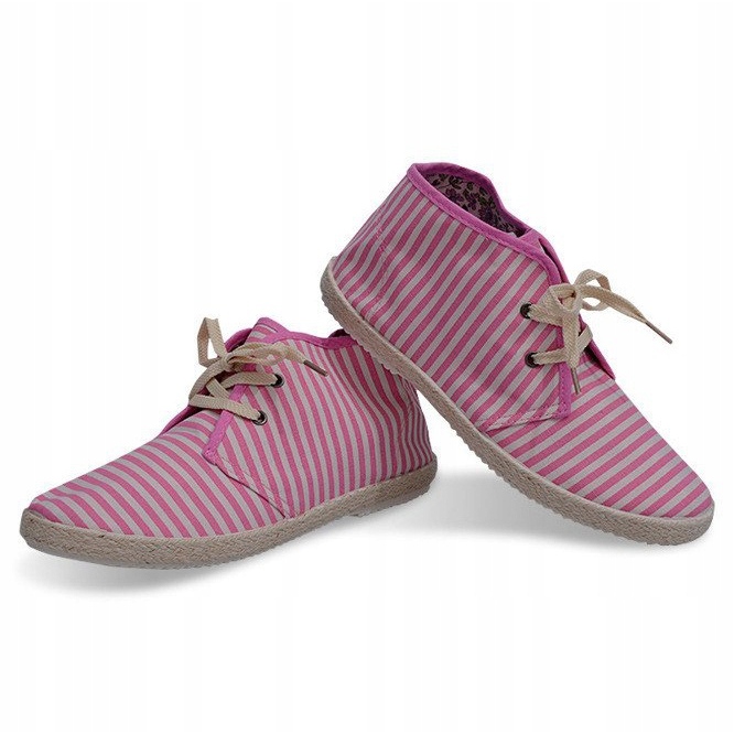 Botas Tênis com Sola Palha 2607 Rosa 1