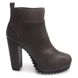 Botins W15 Taupe preto 1 Botins W15 Taupe preto 1