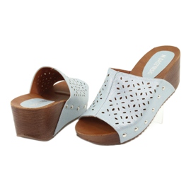 M.Daszyński Chinelos femininos Daszyński SA144-8 azul 4 M.Daszyński Chinelos femininos Daszyński SA144-8 azul 4