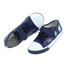 Tênis de velcro American Club TEN10 azul marinho azul 5