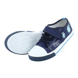 Tênis de velcro American Club TEN10 azul marinho azul 6