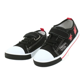 Tênis de velcro American Club TEN10 preto vermelho 3