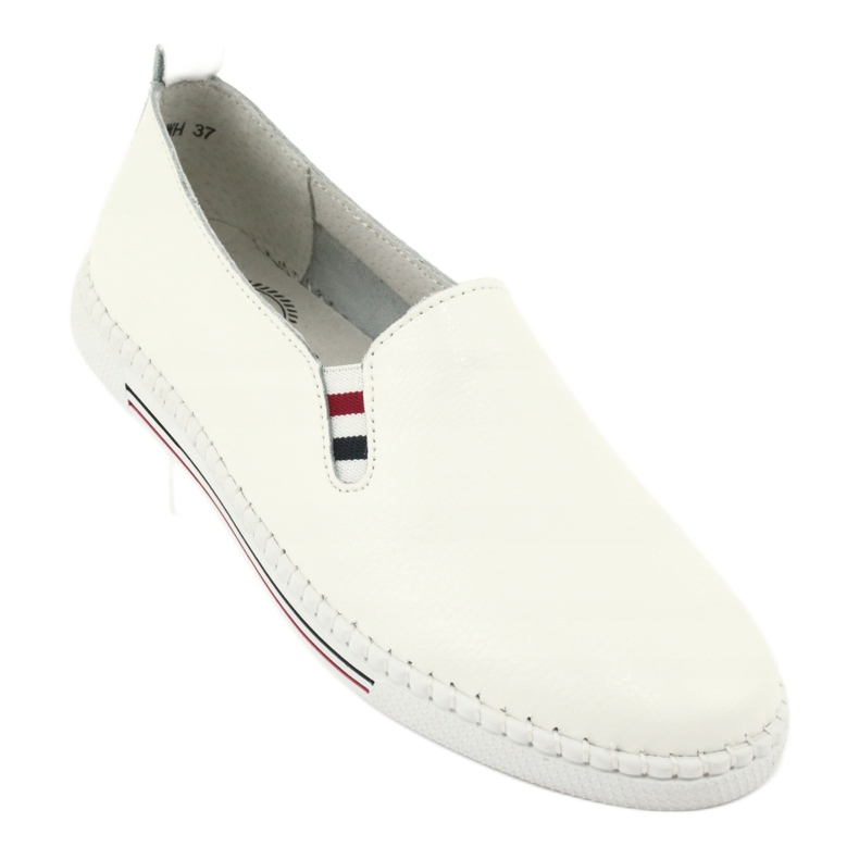 Tênis deslizante de couro Filippo DP066 branco 1