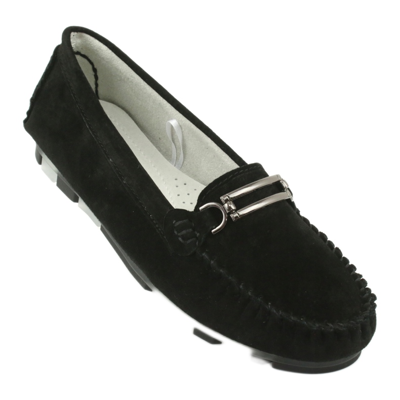 Mocassins de camurça Filippo DP1202 preto 1