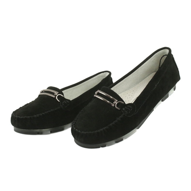 Mocassins de camurça Filippo DP1202 preto 3