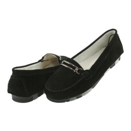 Mocassins de camurça Filippo DP1202 preto 4
