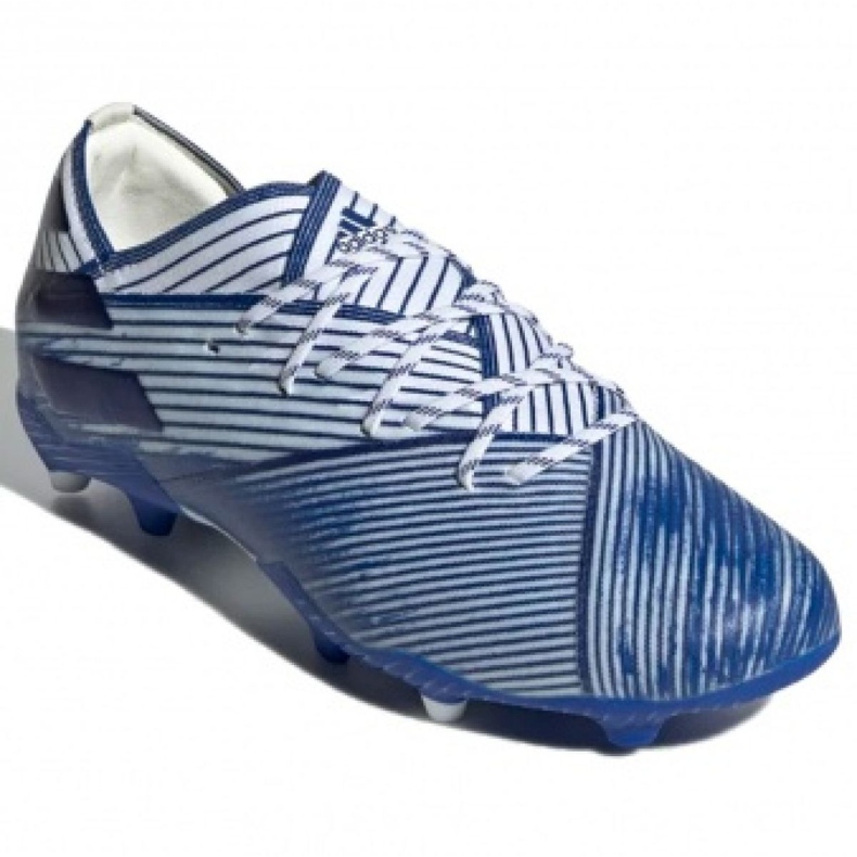 Chuteiras Adidas Nemeziz 19.1 Fg Jr EG7238 multicolorido branco 1