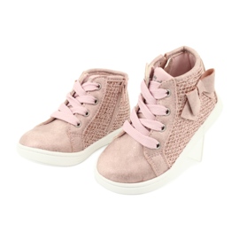 Botas esportivas para meninas American Club GC17 rosa 3