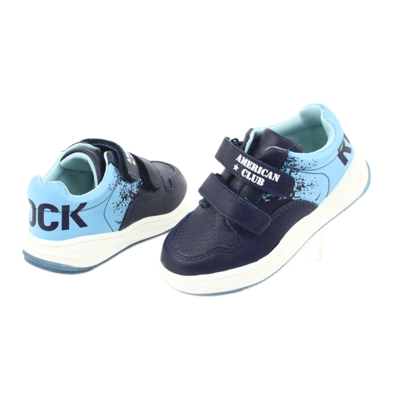 Tênis esportivos de velcro American Club GC18 azul marinho azul 4