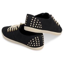 Tênis de tecido com tachas VB67 preto 1