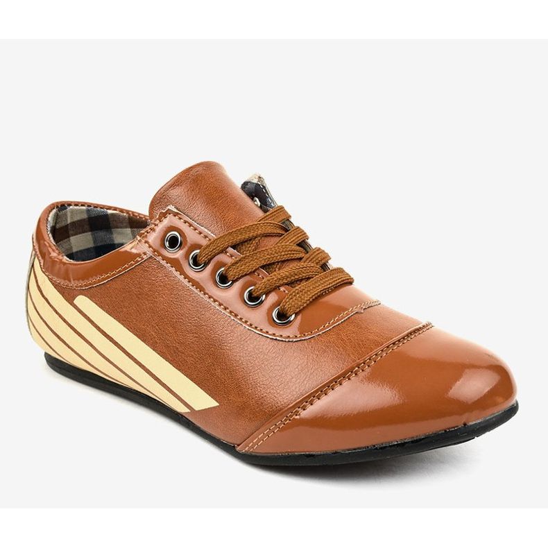 Sapatos clássicos de jazz marrom 028-1 castanho 1 Sapatos clássicos de jazz marrom 028-1 castanho 1