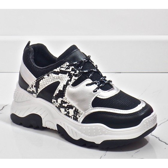 Sapatos esportivos cobra A88-56 pretos cinza 1