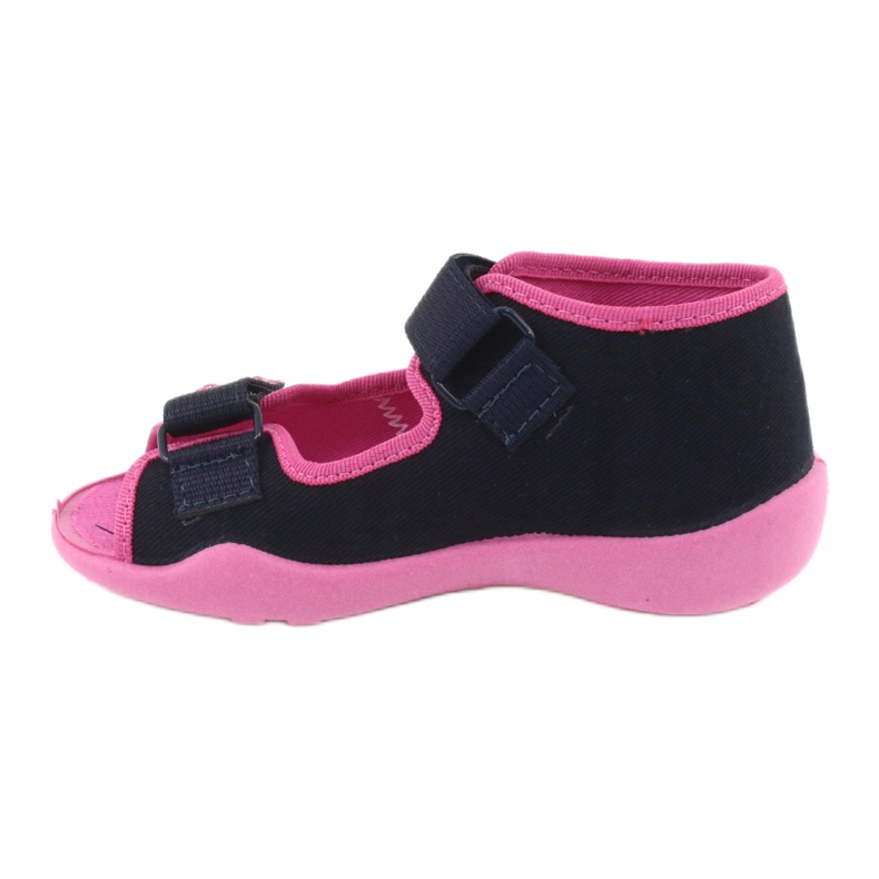 Sapatilhas de menina nabos Befado 242p056 azul marinho rosa 2