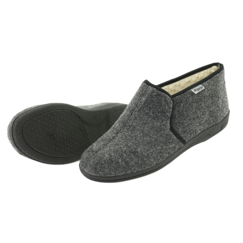 Sapatos masculinos ORTO Befado 730M045 preto cinza 5