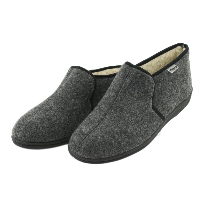 Sapatos masculinos ORTO Befado 730M045 preto cinza 3