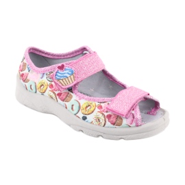 Calçados infantis Befado 969X142 azul rosa cinza verde amarelo 1