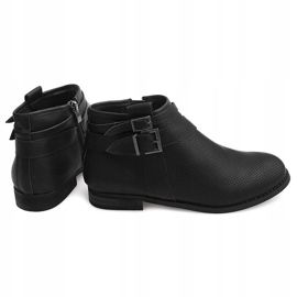 Botas Openwork com zíper H208 Preto 1