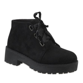 Botas de camurça preta MB188-222 preto 1 Botas de camurça preta MB188-222 preto 1