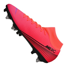 Sapato Nike Superfly 7 Academy SG-Pro Ac M BQ9141-606 rosa vermelho 1