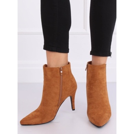 Botas Chelsea em camelo de salto agulha TX-1852 Camel marrom 2