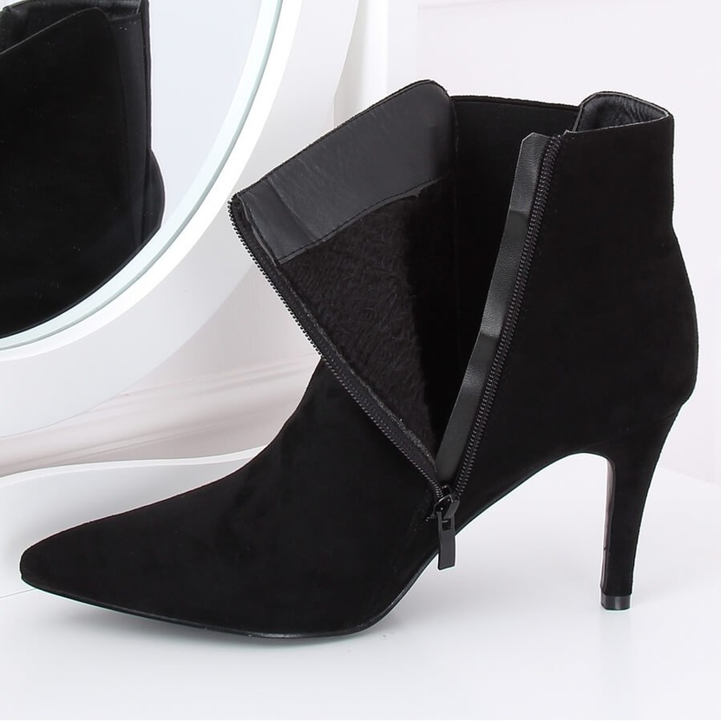 Botas pretas Chelsea camurça preta TX-1852 preta preto 2