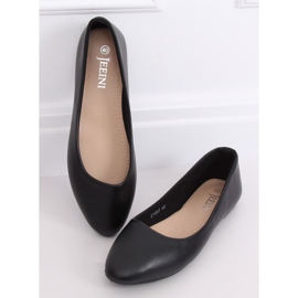 Bailarinas pretas planas planas Z1007 Black preto 1