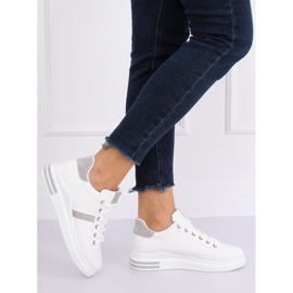 Calçados esportivos femininos brancos BL201P cinza 2