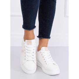 Calçados esportivos femininos brancos BL201P bege 1