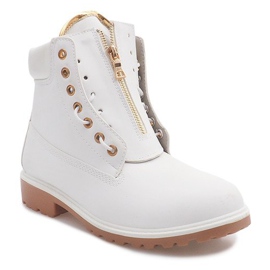 Botas de madeira isoladas 16-237 brancas branco 2