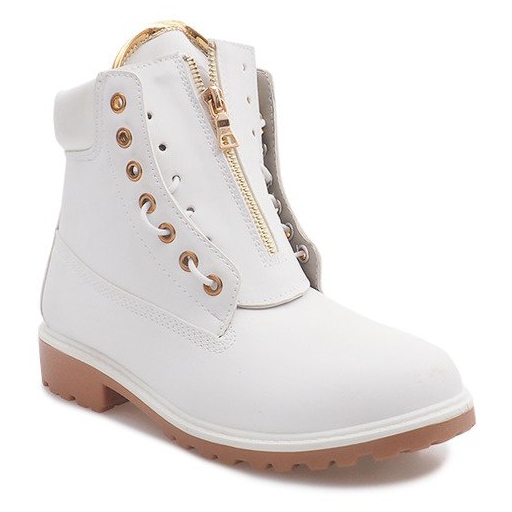 Botas de madeira isoladas 16-237 brancas branco 2