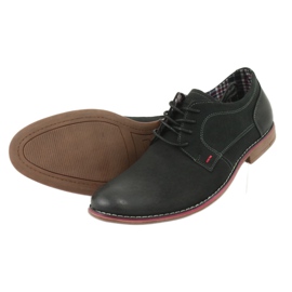 Sapatos de homem American Club CY01 com atacadores pretos 5