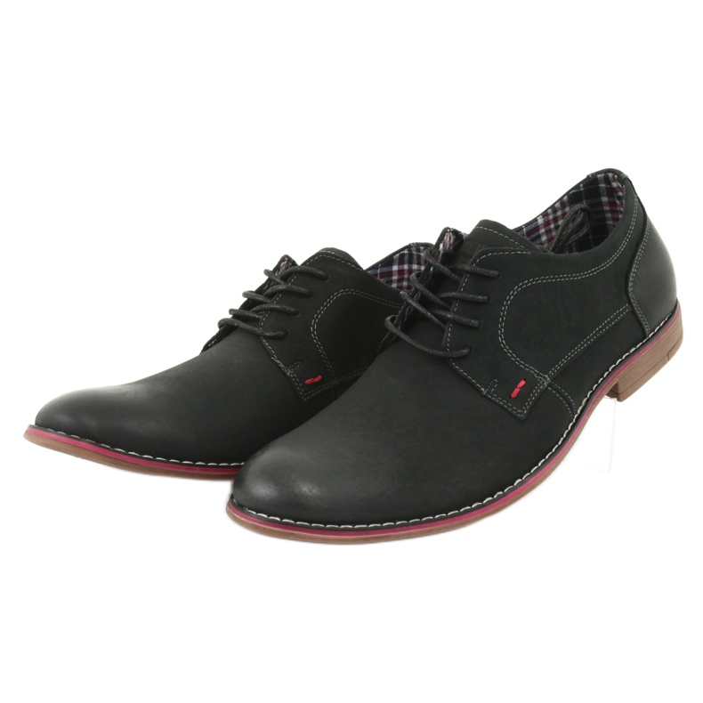 Sapatos de homem American Club CY01 com atacadores pretos 3 Sapatos de homem American Club CY01 com atacadores pretos 3