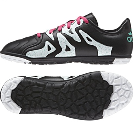 Chuteiras de futebol Adidas X 15.3 Tf Leather Jr AF4788 preto preto 1