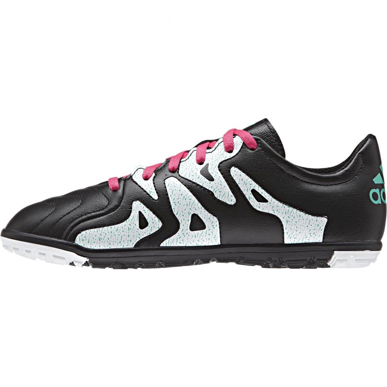 Chuteiras de futebol Adidas X 15.3 Tf Leather Jr AF4788 preto preto 2