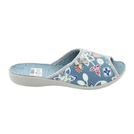 Sapatos femininos Befado pu 254D104 azul 1