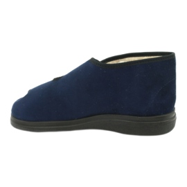 Sapatos de pele de carneiro Befado 986D010 azul marinho 2