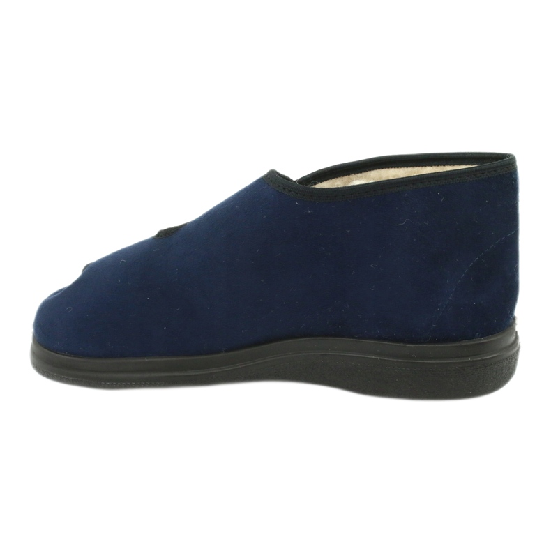 Sapatos de pele de carneiro Befado 986D010 azul marinho 2