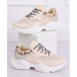 Sapatos esportivos femininos bege BL192P Beige 1