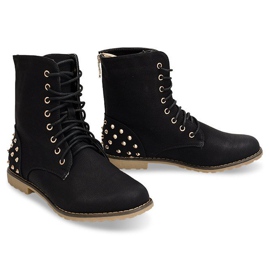 Botas ricamente decoradas 1511-2 Preto 1