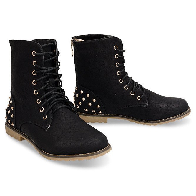 Botas ricamente decoradas 1511-2 Preto 1