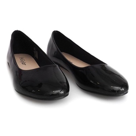 Bailarinas lacadas ZP-47A Preto 1