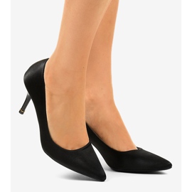 Bombas de salto baixo pretas 1756-255 preto 2