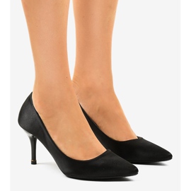 Bombas de salto baixo pretas 1756-255 preto 1