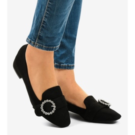 Salto alto em camurça preta L419 preto 2