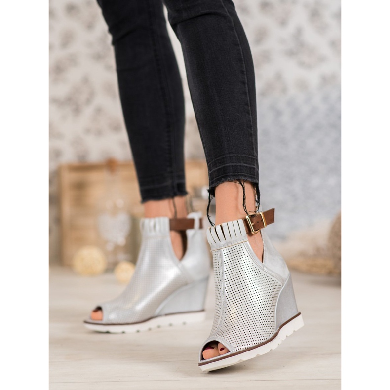 Filippo Botas prateadas para tornozelo cinza 2