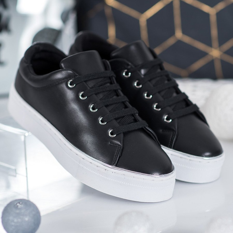 SDS Tênis esportivos na plataforma preto 2