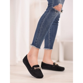 Fama Mocassins têxteis preto 1