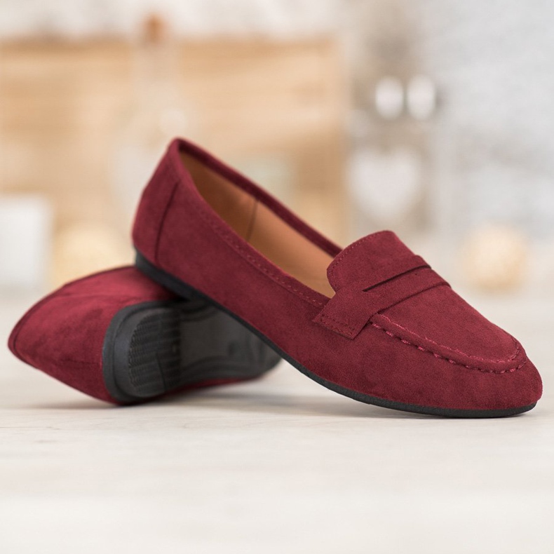 Fama Mocassins clássicos vermelho 2